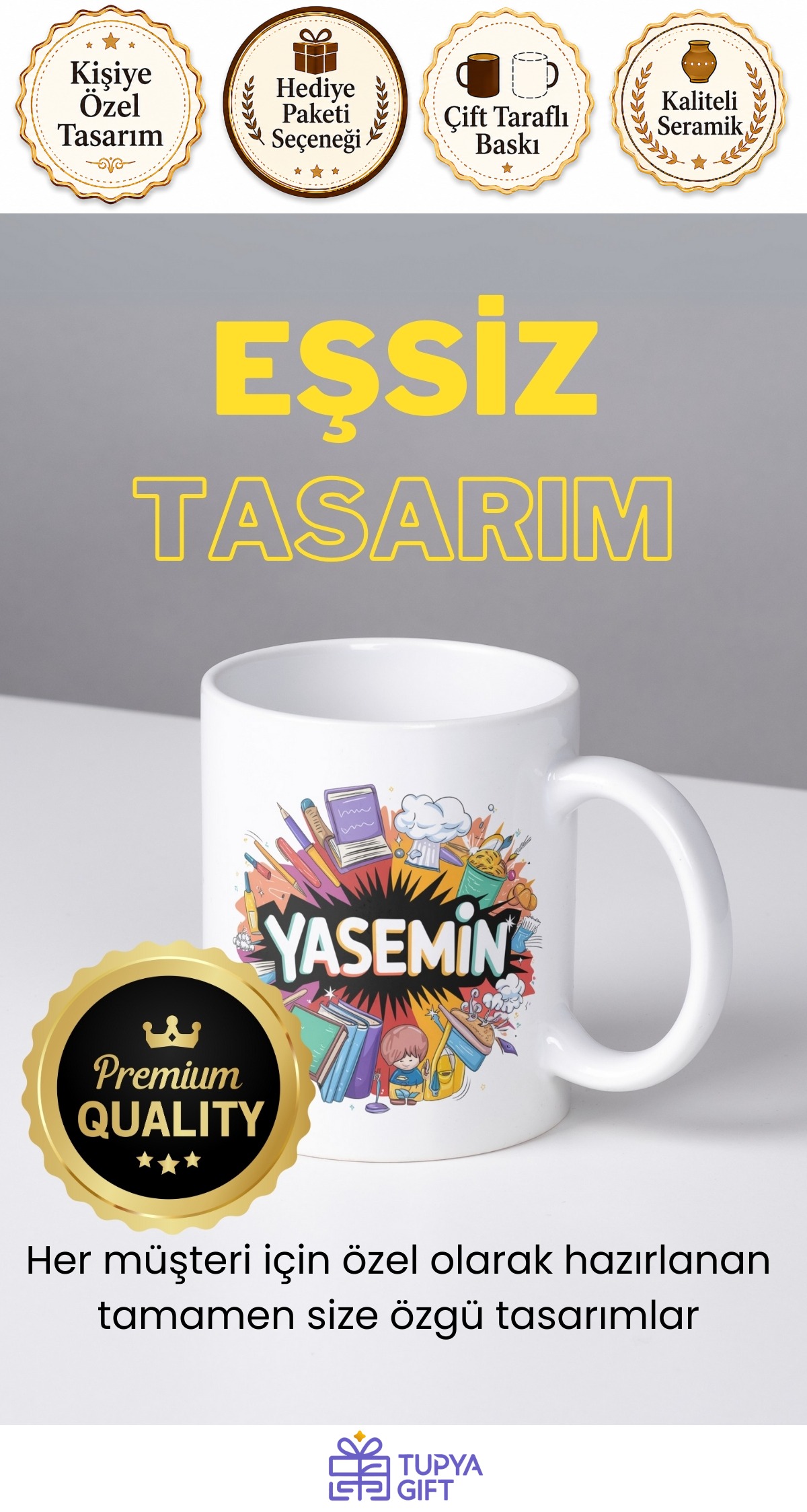 Kişiye Özel Tasarımlı Kupa – Sadece Size Özel Baskılı Kupa - Kişiye Özel İsimli Kupa