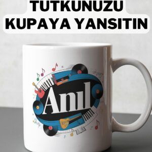Kişiye Özel Müzik Temalı Kupa – Müzik Tutkunlarına Özel İsimli Hediye