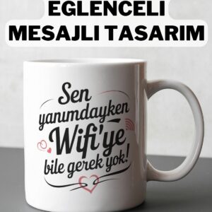 Sevgiliye Hediye Wi-Fi Esprili Romantik Kupa
