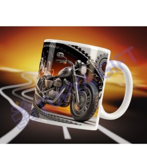 Motorsiklet Tutkunlarına Özel Tasarım Kupa – Şıklık ve Hızın Buluştuğu Hediye!