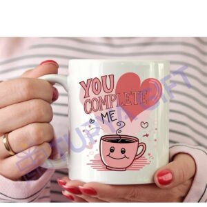Sevgiliye Hediye Romantik Aşk Kupası - You Complete Me