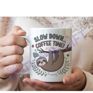 Kahve Molası Hediyesi Yavaşla Temalı Kupa - Coffee Time