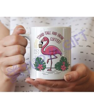 Flamingo Temalı Eğlenceli Kahve Kupası