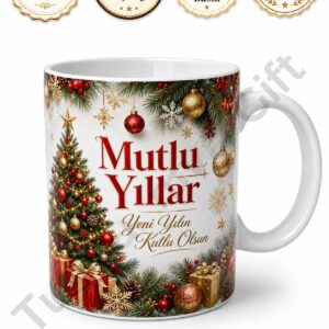 Yılbaşı Hediyesi Kişiye Özel Baskılı Kupa Bardak Yeni Yıl Temalı Hediye Mug