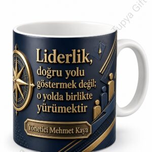 Yöneticiye Hediye İsimli Özel Tasarım Baskılı Kupa Bardak Müdür Hediyesi