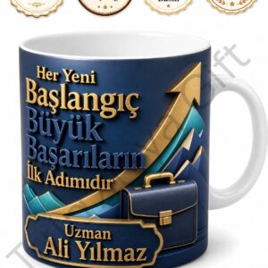 Yeni İşe Başlama Hediyesi Kişiye Özel Baskılı Kupa Bardak Motivasyon Hediyesi