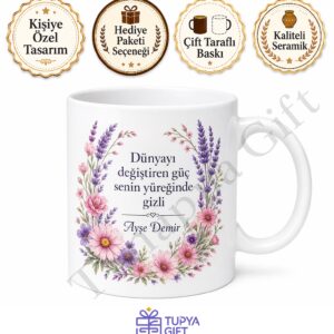 8 Mart Dünya Kadınlar Günü Hediyesi Baskılı Kupa Bardak Özel Tasarım