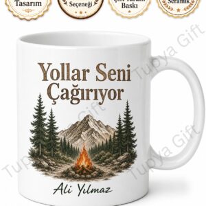 Kampçıya Hediye Kişiye Özel Baskılı Kupa Bardak Doğa Temalı