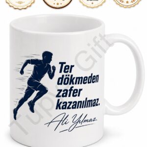 Sporcuya Hediye İsme Özel Baskılı Kupa Bardak Sporcu Hediyesi