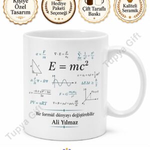 Formül Temalı Kişiye Özel Baskılı Kupa Bardak Hediye Porselen Mug