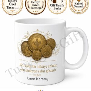 Numismat Hediyesi Kişiye Özel Baskılı Kupa Bardak Koleksiyoncu Hediye
