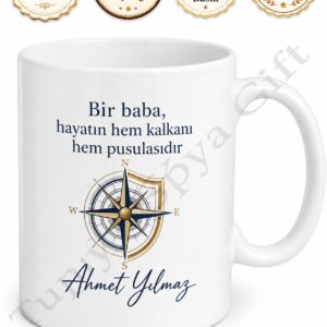Dünyanın En İyi Babası Yazılı Baskılı Kupa Bardak Babalar Günü Hediye