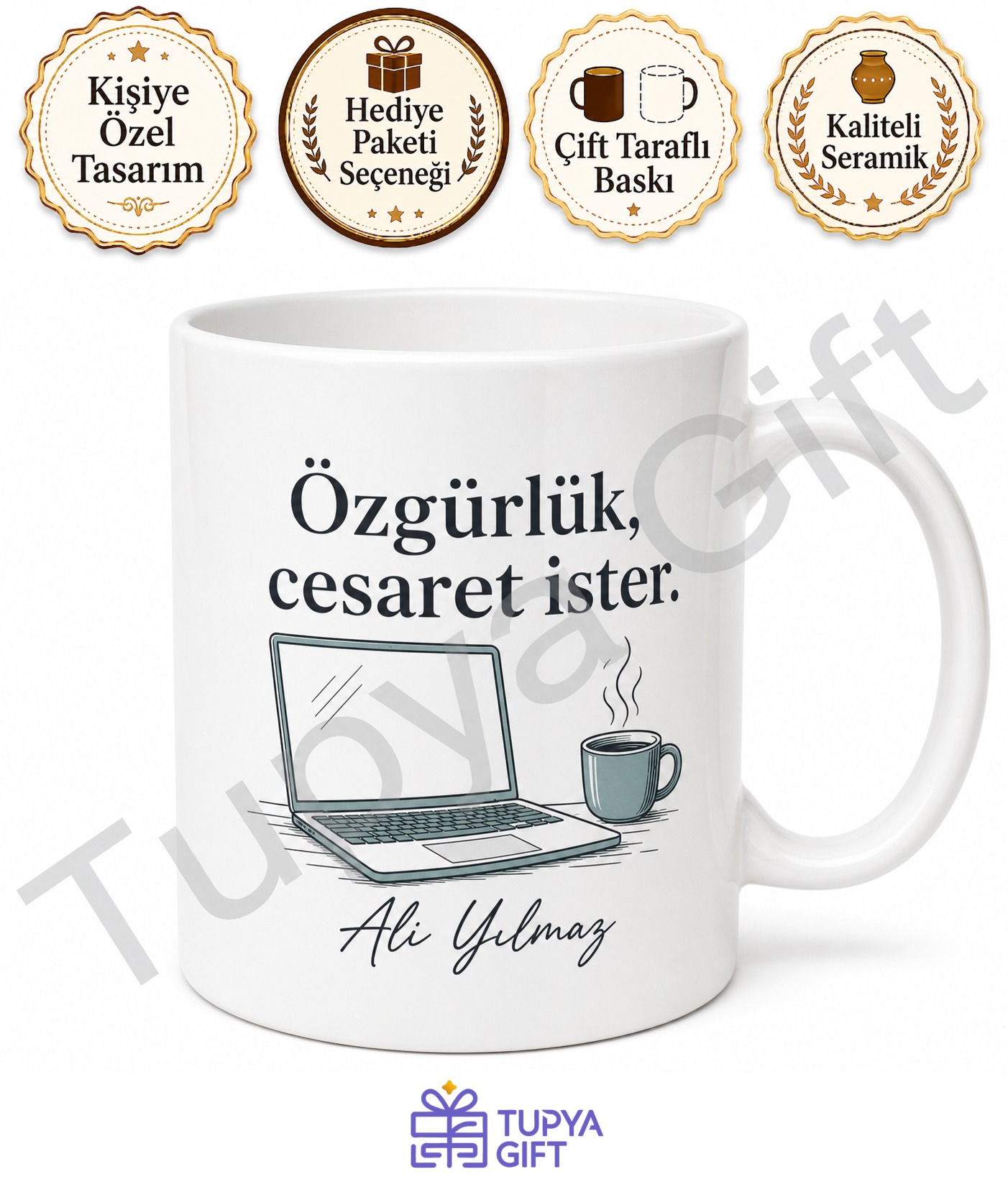 Freelancer Hediyesi Kişiye Özel Baskılı Kupa Bardak Freelance Hediye