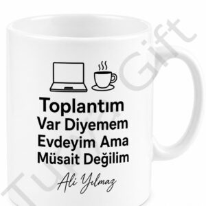 Serbest Çalışan İçin Komik Yazılı Baskılı Kupa Bardak Freelancer Hediye