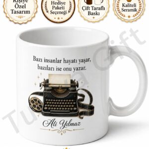 Senarist Hediyesi Kişiye Özel Baskılı Kupa Bardak Senaryo Yazarı Hediye