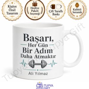 Spor Eğitmenine Hediye Kişiye Özel Baskılı Kupa Bardak Antrenör Hediyesi