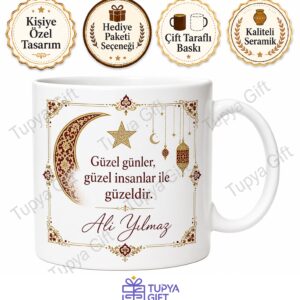 Bayram Hediyesi Kişiye Özel Baskılı Kupa Bardak İsimli Hediye Mug