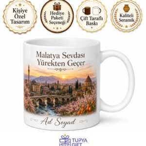 Malatya Şehir Anısı Fotoğraflı Kupa Bardak Hatıra Hediye