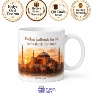 Ayasofya Meydanı Turist Kupa Tarihin Kalbi Fotoğraf Anısı Hediye Bardak