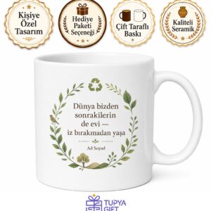 Dünya Sıfır Atık Günü Atıksız Yaşam Felsefesi Kupa Bardak Hediye