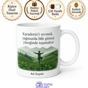 Karadenizli Hemşehriye Özel Baskılı Kupa Bardak Karadeniz Hediye
