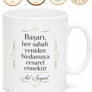 Kişiye Özel İş Günü Motivasyonu Baskılı Kupa Bardak Hediye