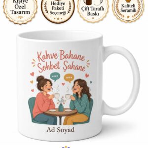 Komşuya Kahveye Giden Teyzelere Kahve Bahane Sohbet Şahane Kupa Hediye Bardak