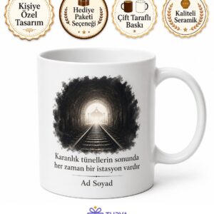 Metro Sürücüsüne Kapı Kapanıyor İstasyon Durakları Tünel Karanlığı Kupa Bardak Hediye