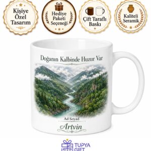 Artvin Merkez Doğa Güzellikleri Karadeniz Hatırası Kupa Bardak Hediye