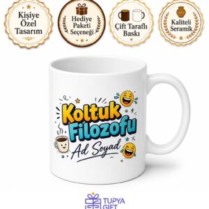 İsim ve Lakap Yazılı Komik Baskılı Kupa Bardak Esprili Hediye