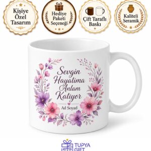 Kişiye Özel Halaya Sevgi Mesajlı Kupa Bardak Hediye Hala Kupası
