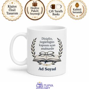 Okul Müdürü Disiplin Sağlayan Yönetici Masası Kupa Bardak Hediye