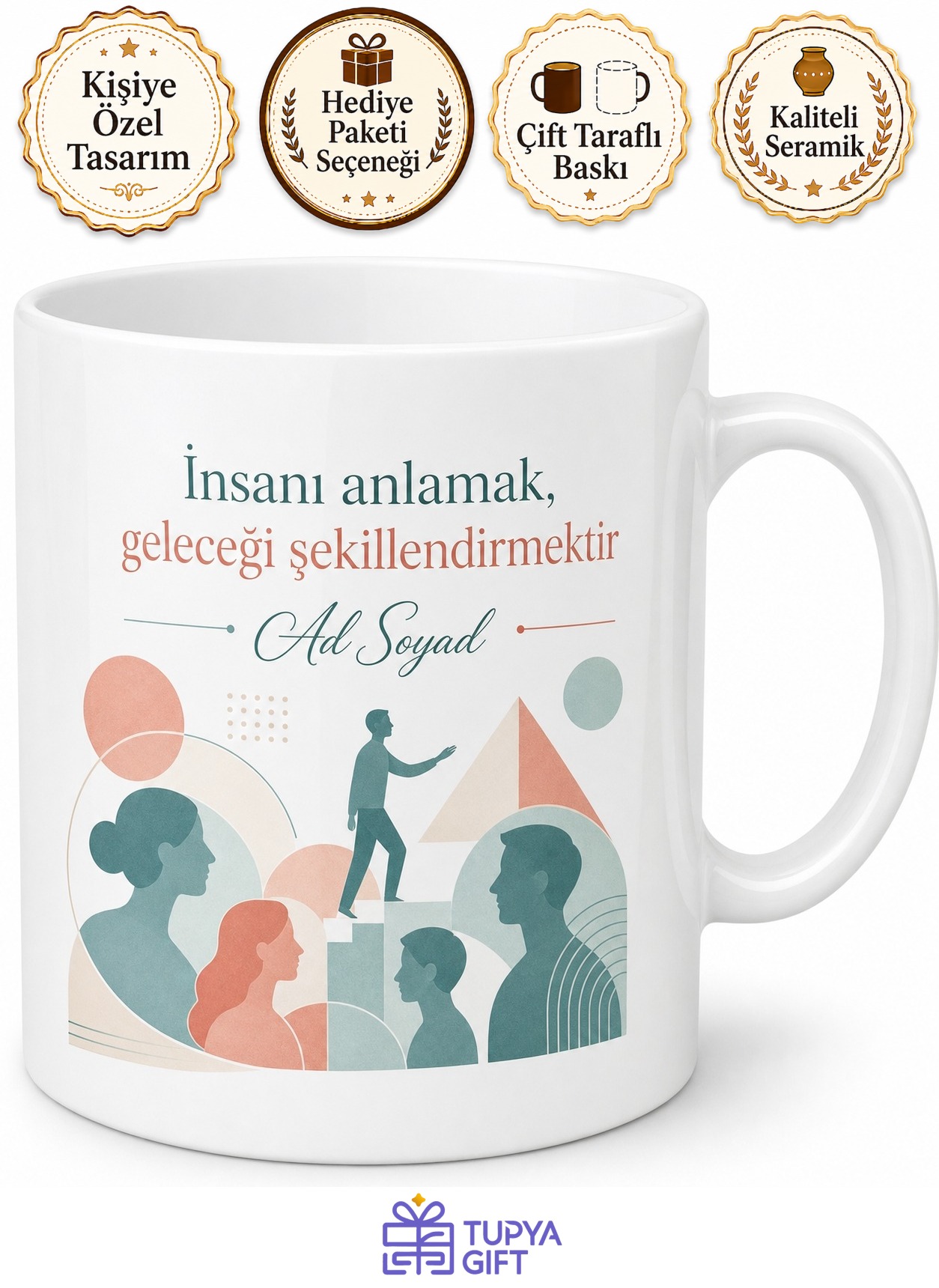 İnsan Kaynakları Uzmanı İçin Baskılı Kupa Bardak Ofis Hediyesi Özel Tasarım