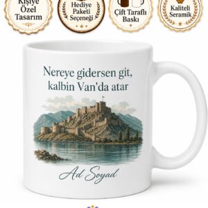 Vanlı Gurbetçiye Memleket Özlemi Kupa Bardak Hediye Van Hatıra