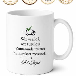 Tedarikçi Arkadaşa Zamanında Teslimat Müşteri Memnuniyeti Kupa Bardak Hediye