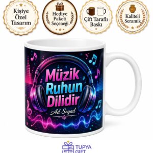 Pop Müzik Ritim ve Dans Kupası Enerjik Gençlere Özel Tasarım Hediye Bardak