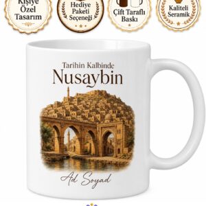 Nusaybin Tarihi Dokusu Kültürü Mardin Hatırası Kupa Bardak Hediye