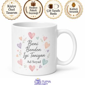 İsme Özel Beni Benden İyi Tanıyan Yazılı Kupa Bardak Hediye
