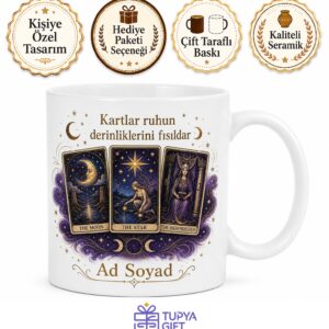 Tarot Okuyucusuna Mistik Kartlar Gelecek Tahmini Çay Kupası Hediye Bardak