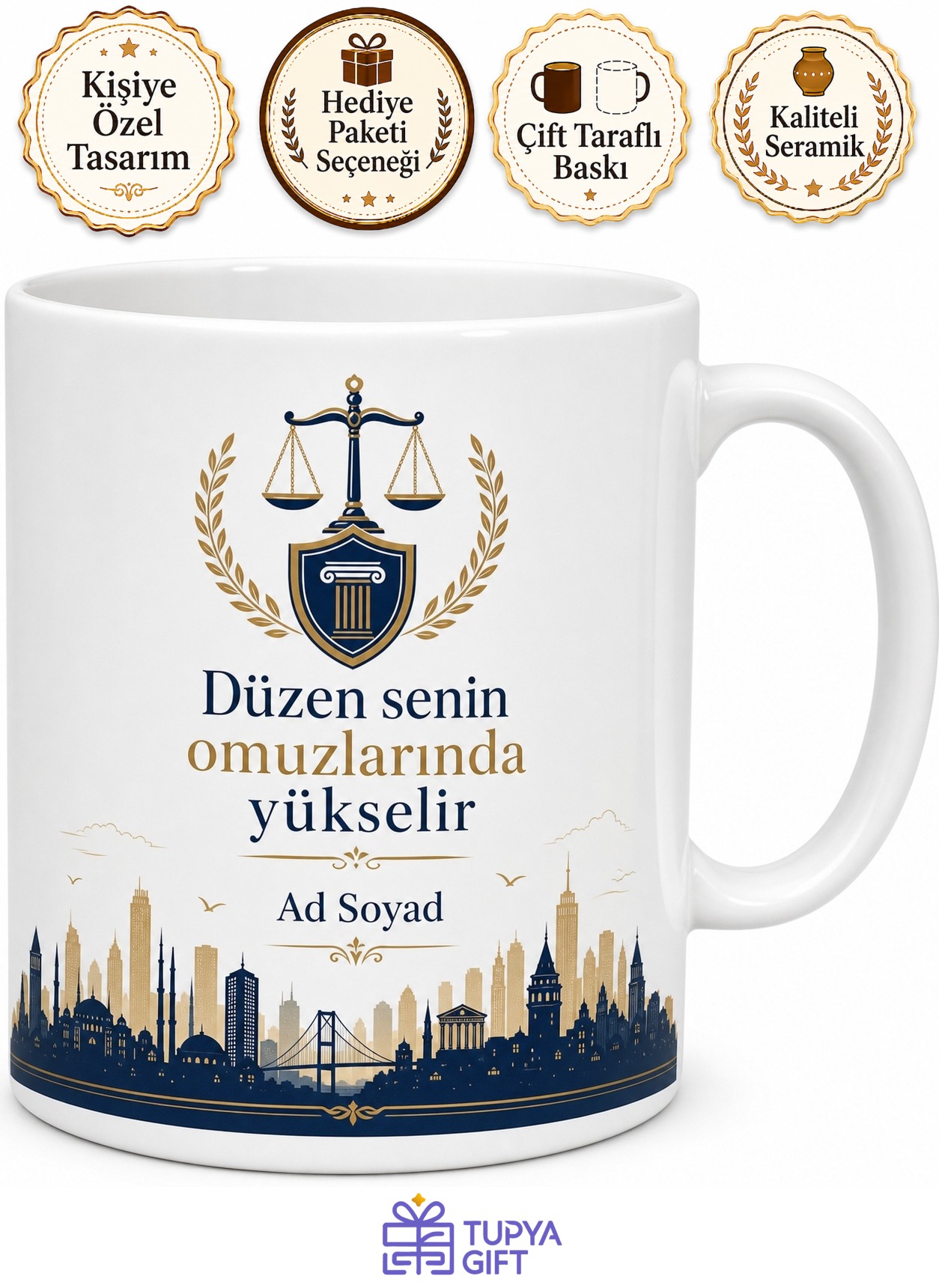 Zabıta Memuru Hediye Kupa Pazar Denetimi Görev Aşkı Belediye Çalışanı Bardak