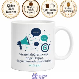 Marka İletişimi Öğrencisine Hedef Kitle Marka Elçisi Strateji Kupa Bardak Hediye