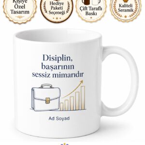 İlk İş Yerimdeki Patronuma Şirket Kültürü İş Disiplini Kupası Hediye Bardak
