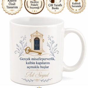 Otel Müdürüne Hediye Kişiye Özel Baskılı Kupa Bardak Porselen Mug