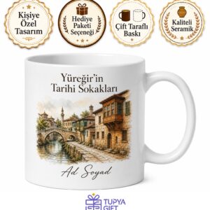 Yüreğir'in Tarihi Dokusu Adana Hatırası Kupa Bardak Hediye