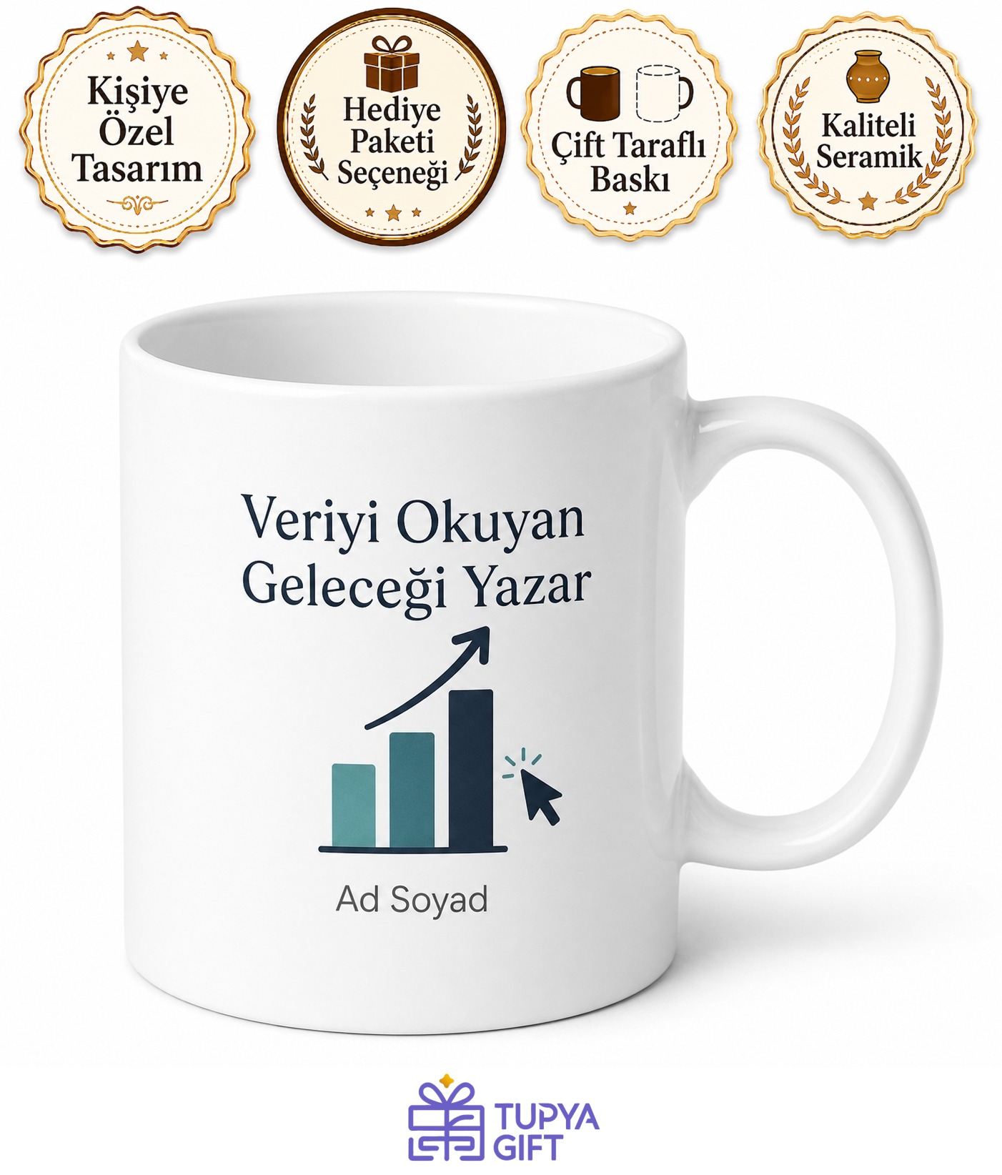 Dijital Pazarlama Uzmanı İçin Kişiye Özel Baskılı Kupa Bardak İş Hediyesi
