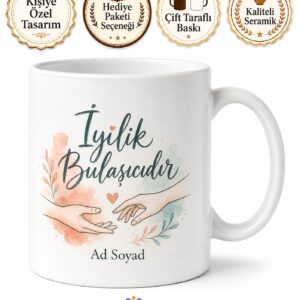 Ahbap Derneği Gönüllüsüne İyilik Bulaşıcıdır Dayanışma Kupası Hediye Bardak