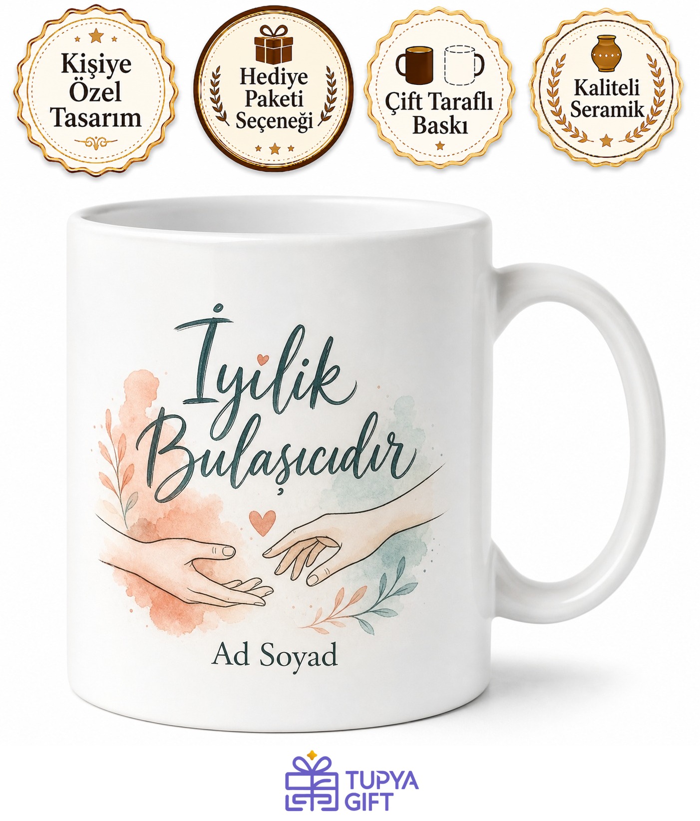 Ahbap Derneği Gönüllüsüne İyilik Bulaşıcıdır Dayanışma Kupası Hediye Bardak