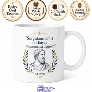 Felsefe Öğretmeni Sokrates Savunması Mantık Yürütme Düşünce Tarihi Kupa Bardak Hediye