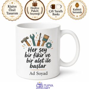 Kendin Yap Meraklısı İçin Kişiye Özel Baskılı Kupa Bardak Hediye
