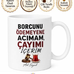 İcra Memuruna Esprili Borç Tahsilatı Haciz İşlemleri Hediye Kupa Bardak